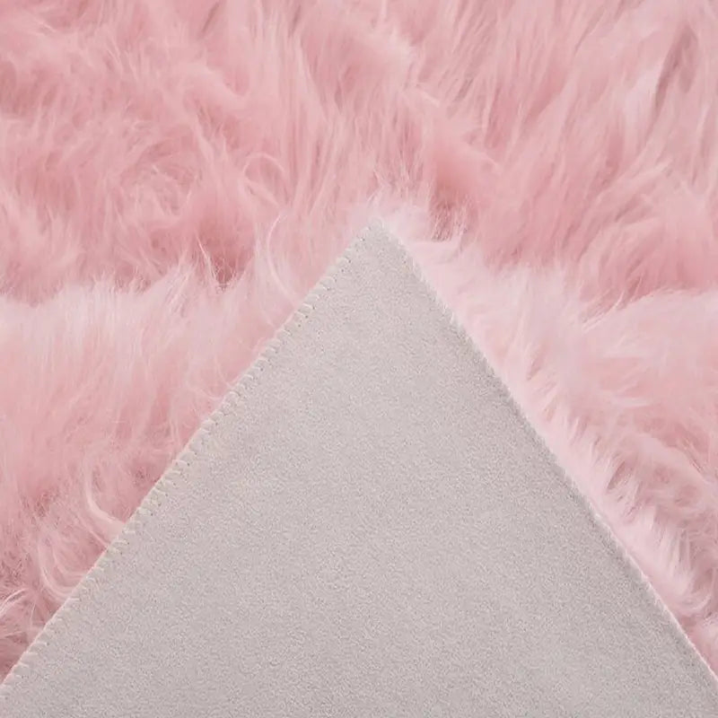 Plush Pink Shaggy Runner Rug – Soft Fluffy Area Rug
