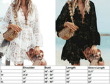 Crochet Lace Beach Cover-Up Dress
