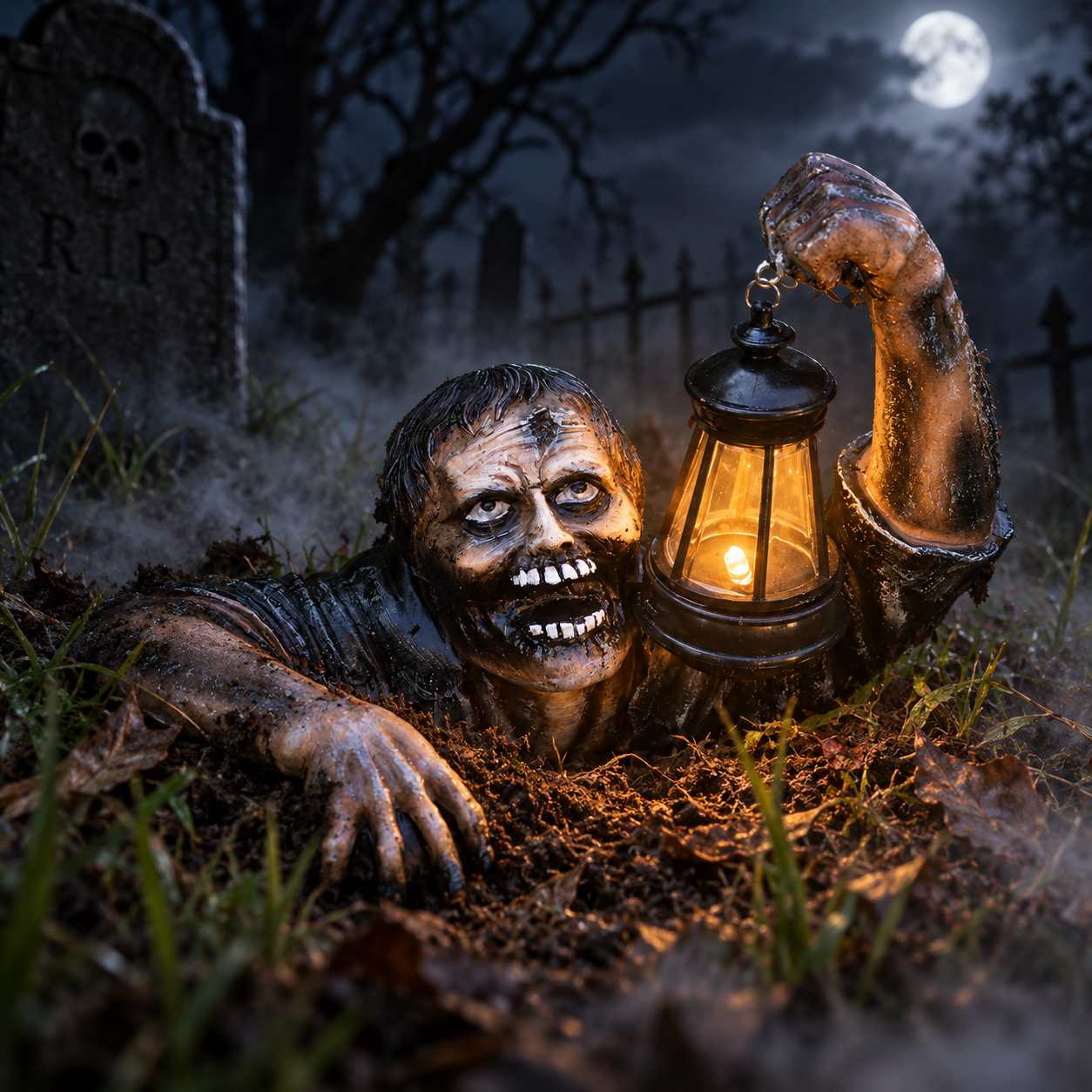 Zombie Halloween Lantern Decoration