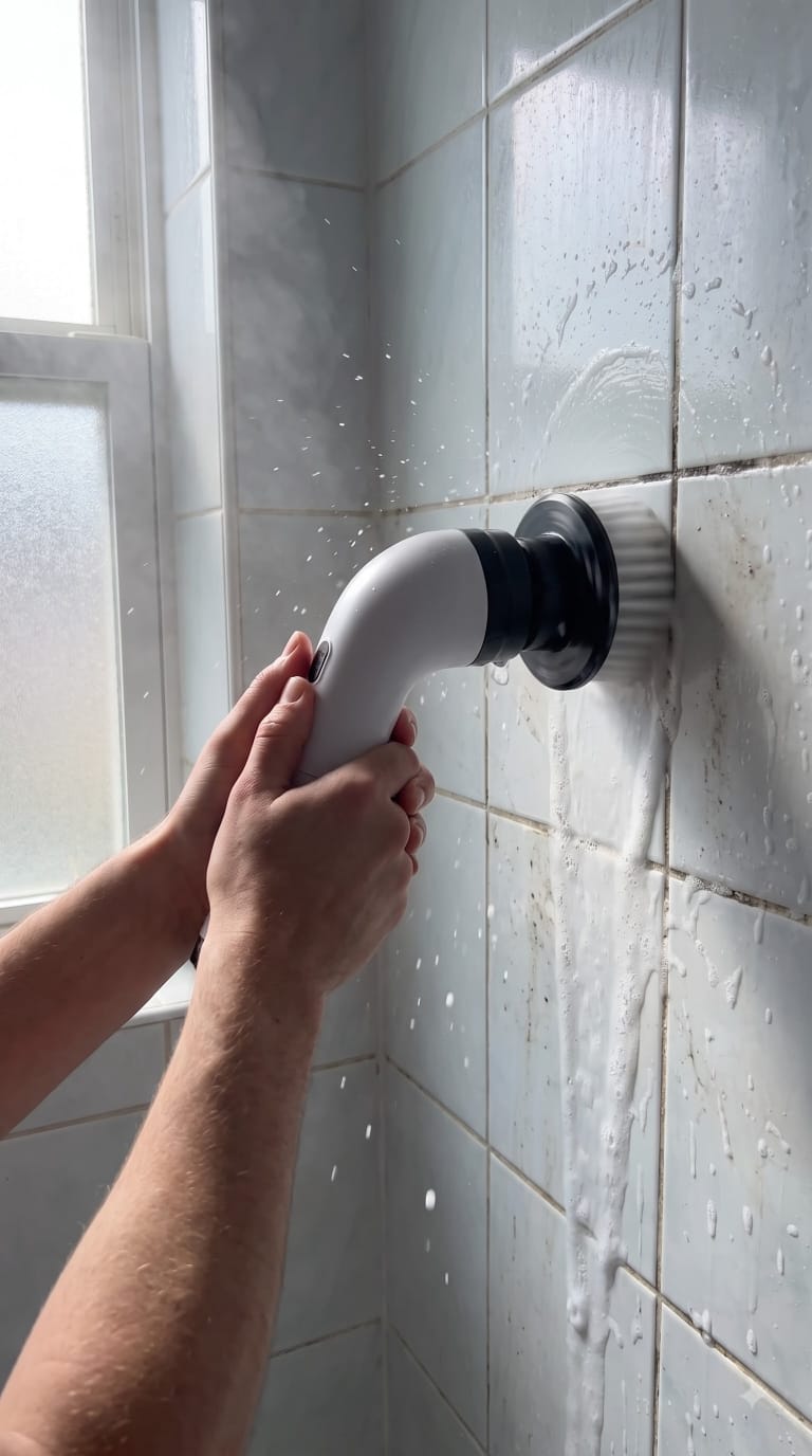 9-in-1 Cordless Electric Spin Scrubber with Extension Handle