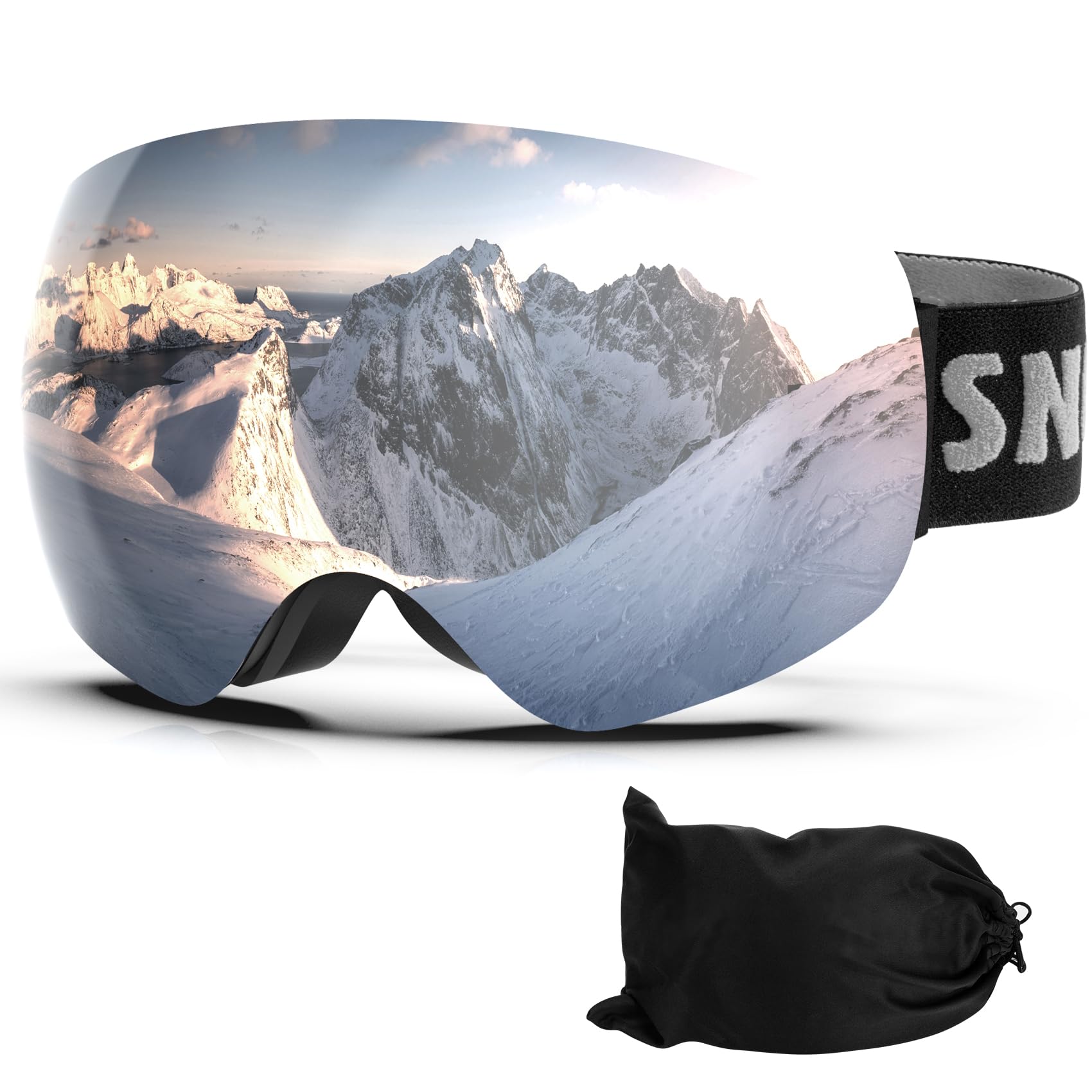 Frameless Anti-Fog Ski & Snowboard Goggles