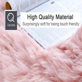 Plush Pink Shaggy Runner Rug – Soft Fluffy Area Rug